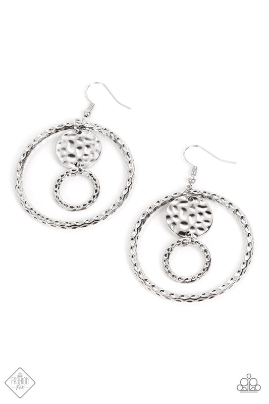 Mojave Metal Art - Silver Paparazzi Earrings