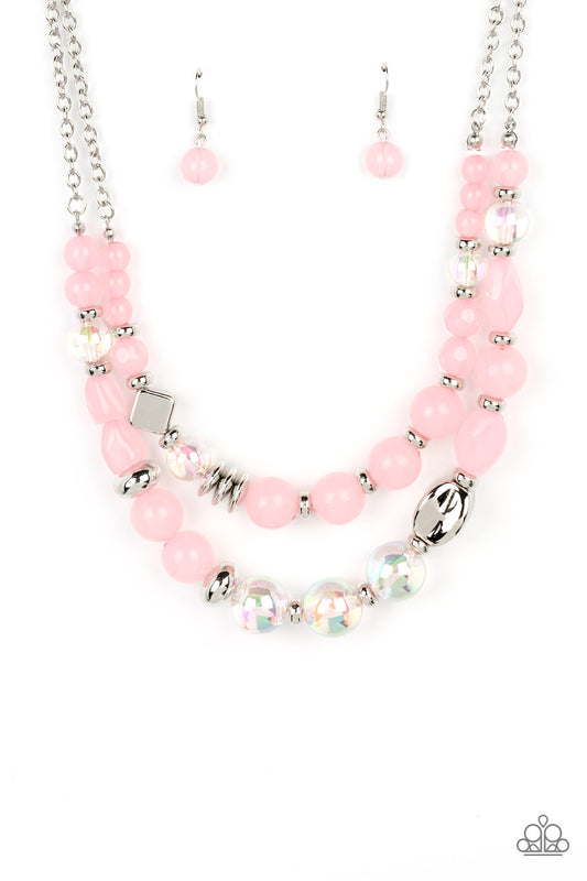 Mere Magic - Pink Paparazzi Earrings