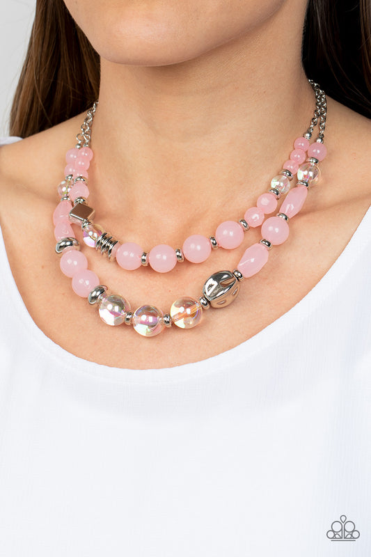 Mere Magic - Pink Paparazzi Earrings