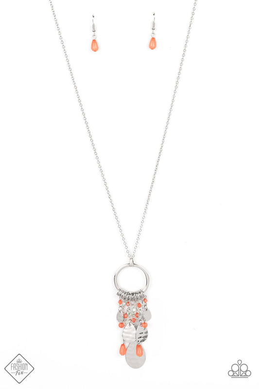 Totally Trolling - Orange Paparazzi Necklace