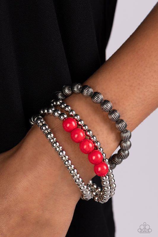 Wildland Wanderer - Red Paparazzi Bracelet