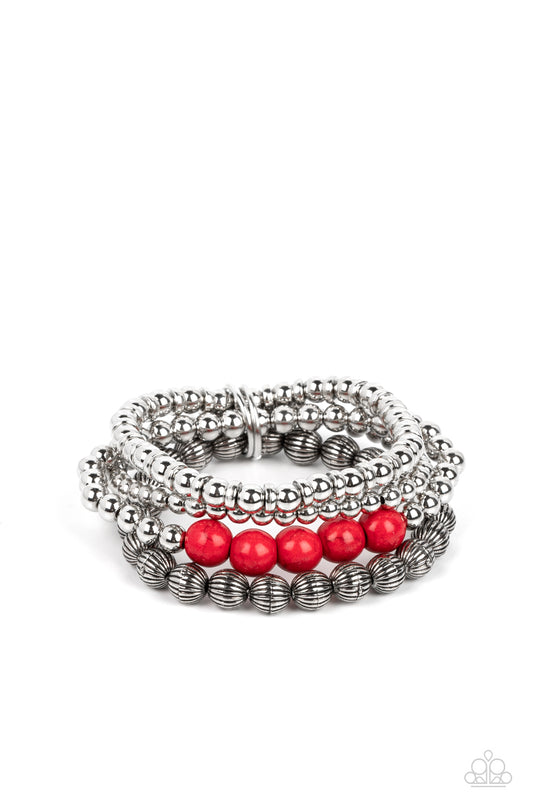 Wildland Wanderer - Red Paparazzi Bracelet