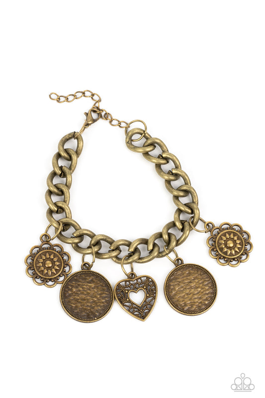 Complete CHARM-ony - Brass Paparazzi Bracelet