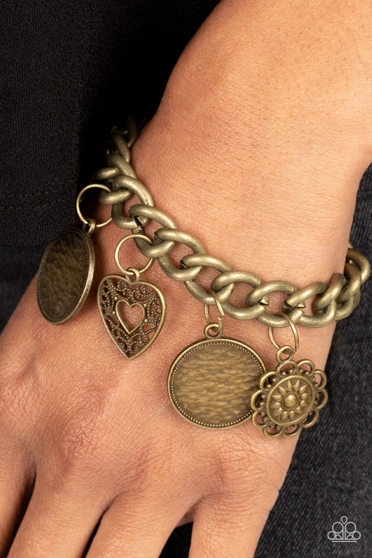 Complete CHARM-ony - Brass Paparazzi Bracelet