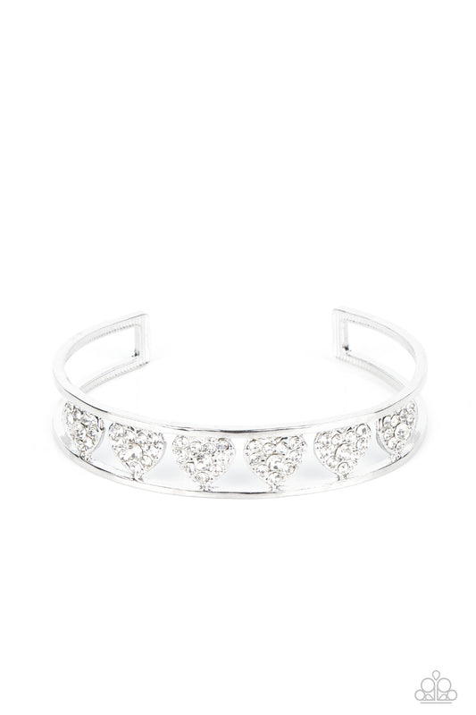 Decadent Devotion - White Paparazzi Bracelet