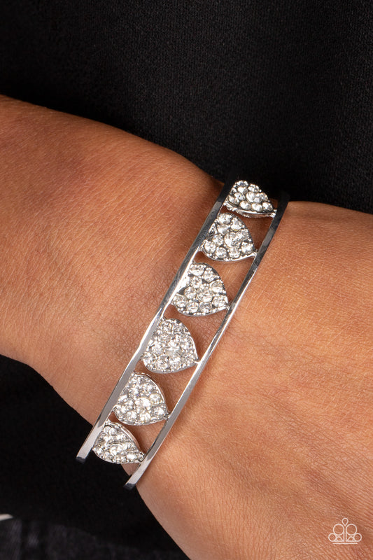 Decadent Devotion - White Paparazzi Bracelet