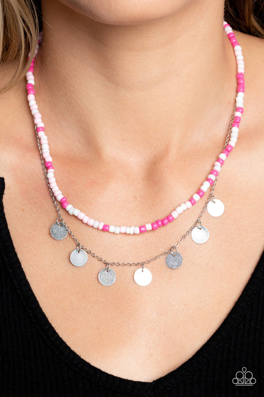 Comet Candy - Pink Paparazzi Necklace