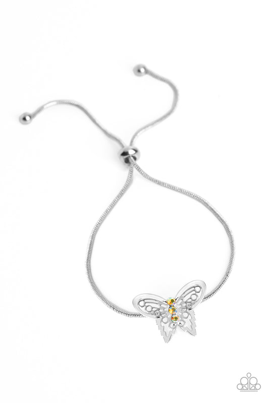 Wings of Wonder - Yellow Paparazzi Bracelet