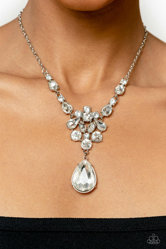 TWINKLE of an Eye - White  Paparazzi Necklace