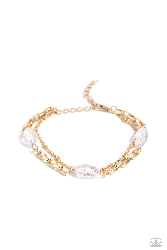 Business Brunch - Gold Paparazzi Bracelet