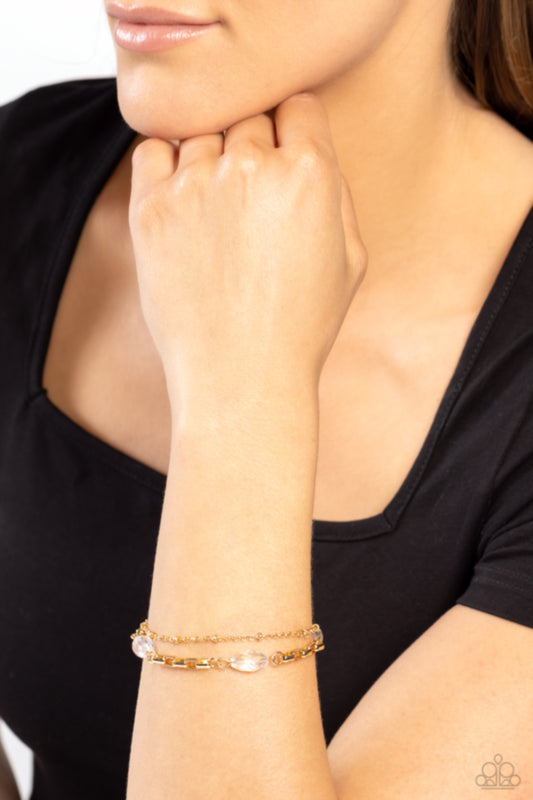 Business Brunch - Gold Paparazzi Bracelet