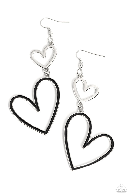 Pristine Pizzazz - Black  Paparazzi Earrings