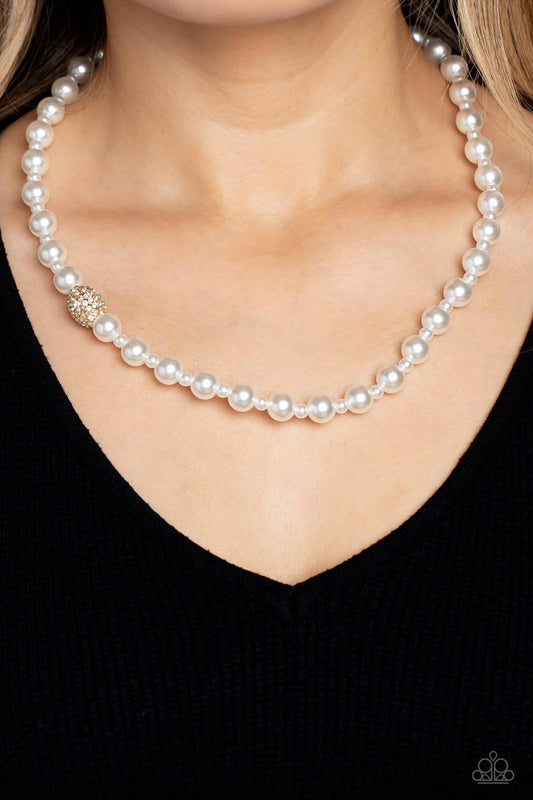 Countess Chic - Gold Paparazzi Neckace