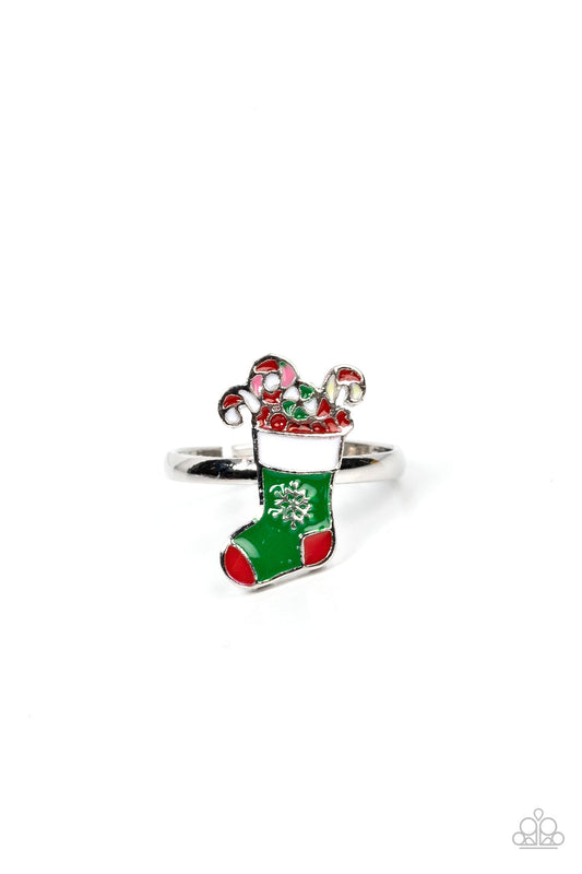 Starlet Shimmer - Kids Rings - Wintery Paparazzi Accessories