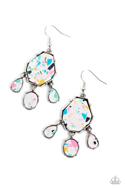 Organic Optimism - White Paparazzi Earrings