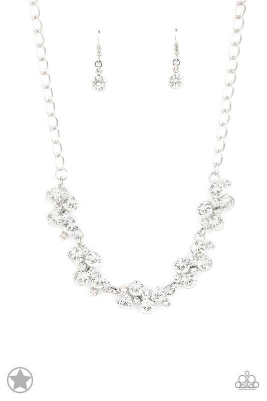 Paparazzi Hollywood Hills White Necklace Blockbuster