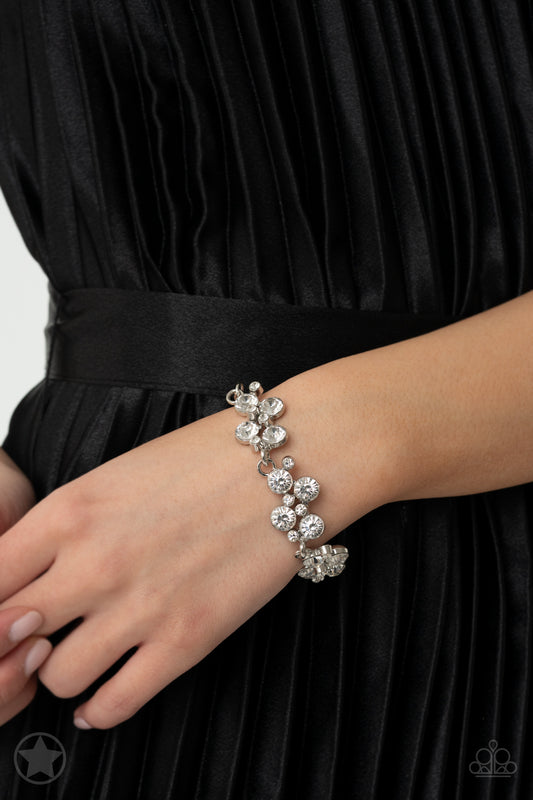 Old Hollywood Paparazzi Blockbuster White bracelet