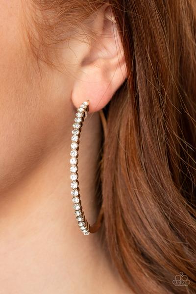 Paparazzi Accessories Making Rounds - Gold Earrings