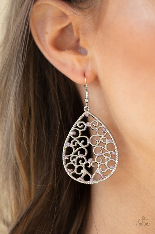 Paparazzi Marriage Carriage Purple Earring
