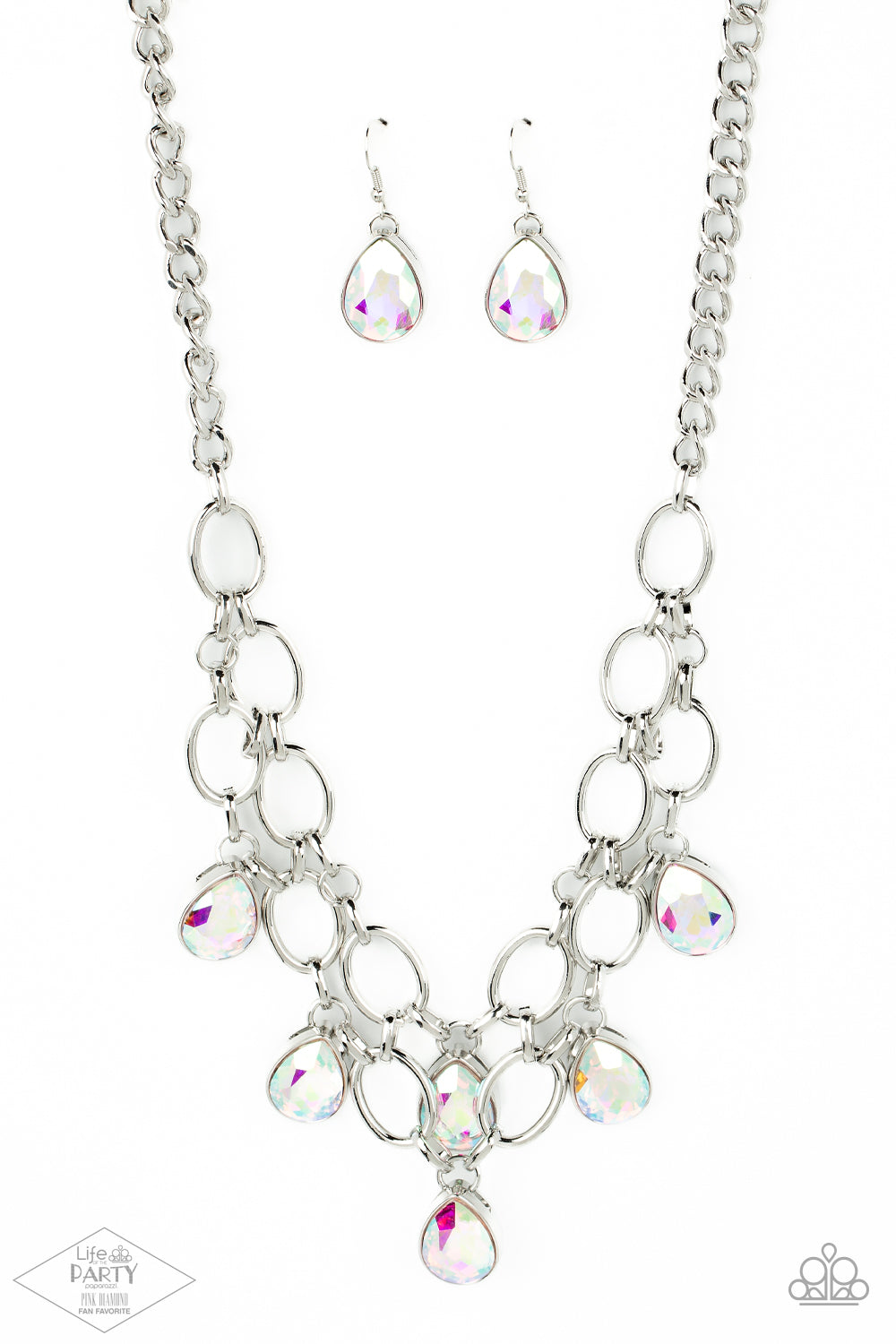 PINK DIAMOND EXCLUSIVE Show Stopping Shimmer - Multi - Iridescent Necklace