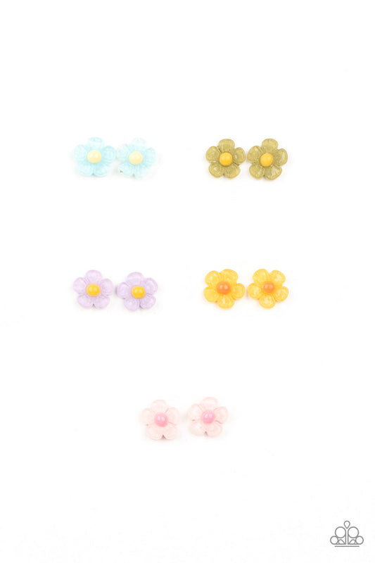 STARLET SHIMMER FLORAL Paparazzi  POST EARRINGS