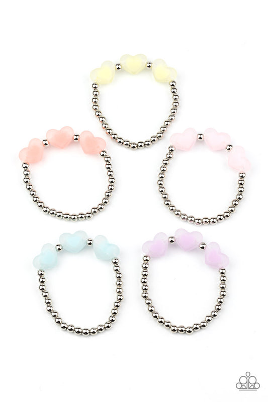 Paparazzi Starlet Shimmer Bracelets - Multi hearts