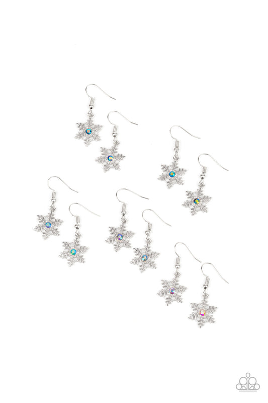Starlet Shimmer Iridescent Snowflake Earrings ♥ Starlet Shimmer Earring Pack ♥