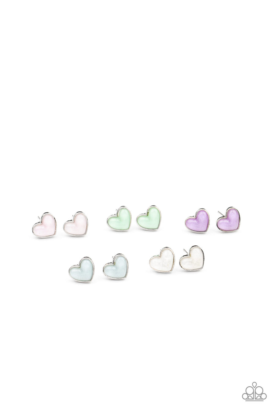 Starlet Shimmer Pastel Heart Earrings