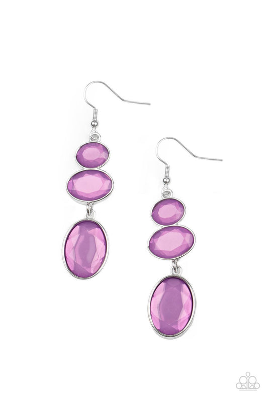 Paparazzi Tiers of Tranquility-Purple Earrings
