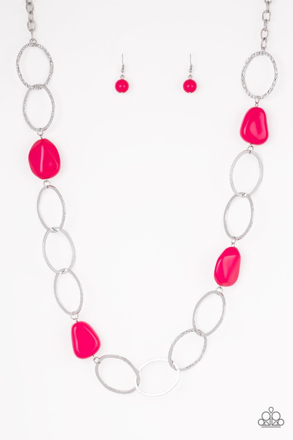 Paparazzi Modern Day Malibu - Pink Necklace