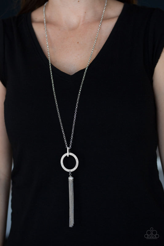 Paparazzi Straight To The Top-White Necklace