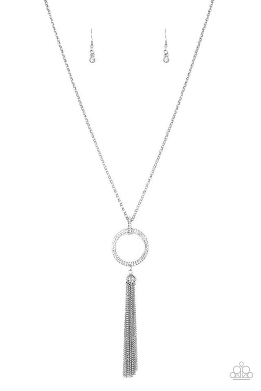 Paparazzi Straight To The Top-White Necklace